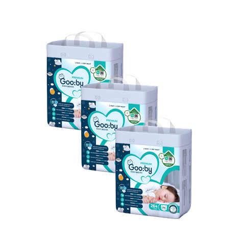 Combo 3 gói Tã quần Gooby Premium Đêm XXL-26 (14 - 20 kg)