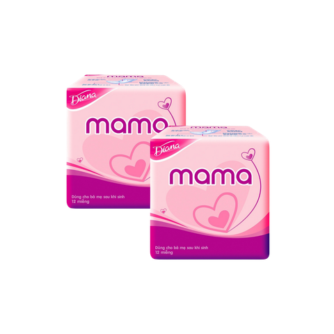 Combo 2 gói Băng vệ sinh Diana Mama 12 miếng