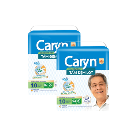 Combo 2 gói Tấm đệm lót Caryn siêu thấm 10 miếng