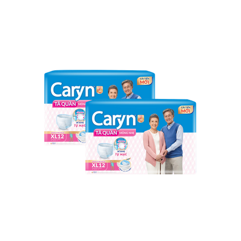 Combo 2 gói Tã quần Caryn XL-12