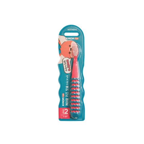 Bàn chải đánh răng cho bé K-mom Hàn Quốc 5-8 tuổi (hồng)