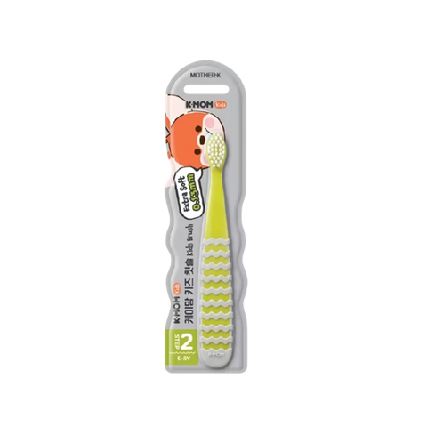 Bàn chải đánh răng cho bé K-mom Hàn Quốc 5-8 tuổi (xanh cốm)