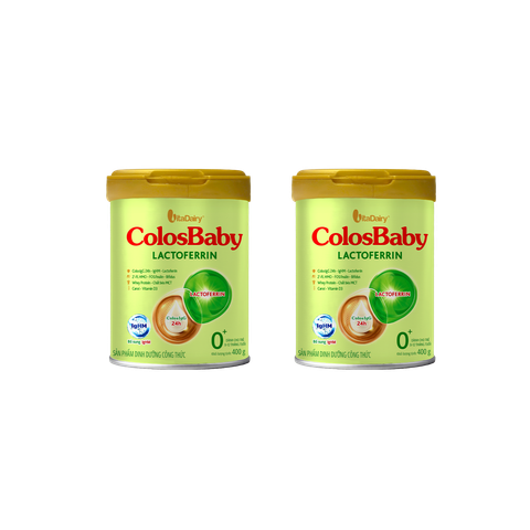 Combo 2 lon Sữa Colosbaby Lactoferrin 0+ 400g (0-12m)