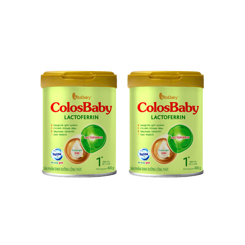 Combo 2 lon Sữa Colosbaby Lactoferrin 1+ 400g (12-24m)
