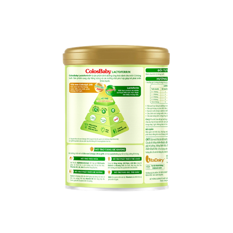 Combo 2 lon Sữa Colosbaby Lactoferrin 0+ 800g (0-12m)