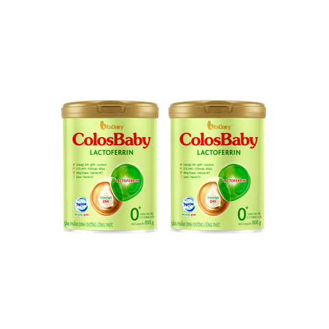 Combo 2 lon Sữa Colosbaby Lactoferrin 0+ 800g (0-12m)