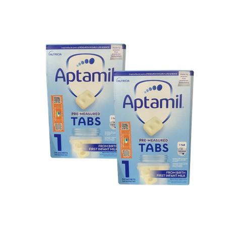 Combo 2 HỘP 24 thanh sữa Aptamil Anh số 1 cho bé 0-6 tháng tuổi