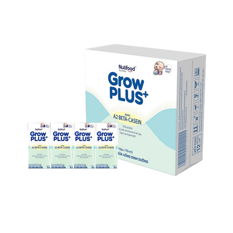 Sữa BPS Nutifood GrowPLUS+ A2 beta-casein 110ml (lốc 4 hộp, thùng 6 lốc)