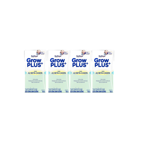Sữa BPS Nutifood GrowPLUS+ A2 beta-casein 110ml (lốc 4 hộp, thùng 6 lốc)