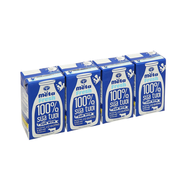 Sữa tươi ít đường bổ sung sữa non Meta Fresh 110ml (Nutricare)