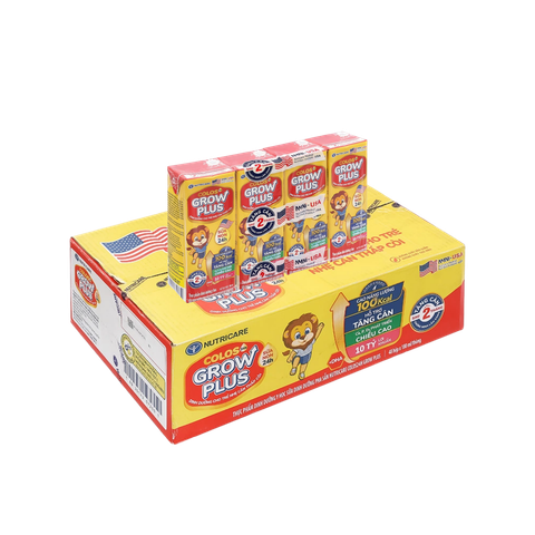 Sữa bột pha sẵn Nutricare Colos 24h Grow Plus 180ml (lốc 4 hộp)