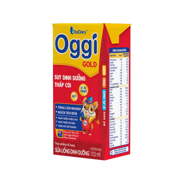 Sữa BPS Oggi biếng ăn 110ml cho bé từ 1-10 tuổi (lốc 4 hộp)