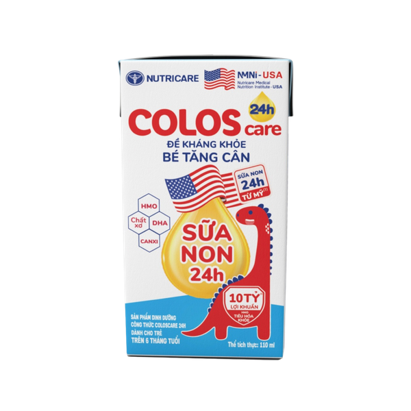 Sữa bột pha sẵn Nutricare Coloscare 24h 110ml (lốc 4 hộp)