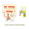 Tã Quần Huggies Skin Perfect Mega Jumbo L-88 (9 - 14 Kg) combo 3 gói tặng bàn đồ chơi đa năng