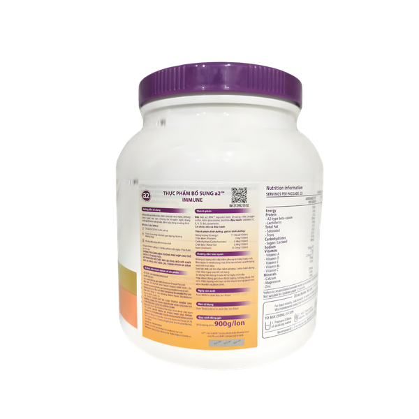 Sữa A2 Immune Lactoferin 900g (dinh dưỡng toàn diện, trên 1 tuổi)