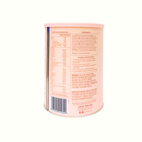 Combo 2 lon Sữa dê Baby Steps số 1 (900g) cho bé từ 0-6 tháng tuổi