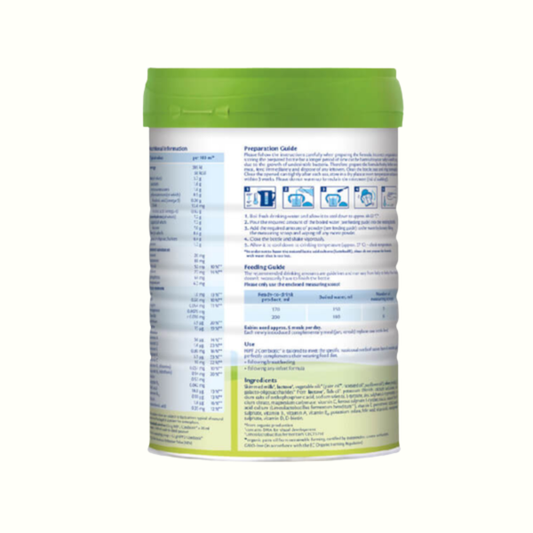 Combo 2 lon Sữa HiPP Organic Combiotic số 2 800g (6-12 tháng tuổi)