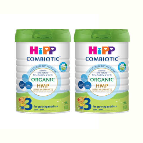 Combo 2 lon Sữa HiPP Organic Combiotic số 3 800g (1-3 tuổi)