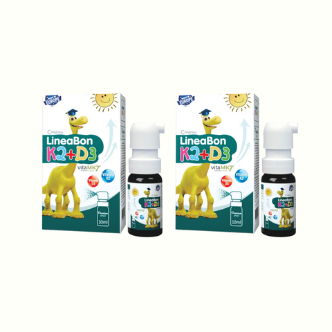 Combo 2 chai LineaBon K2+D3 dạng xịt (10ml) - Hỗ Trợ phát triển chiều cao & xương