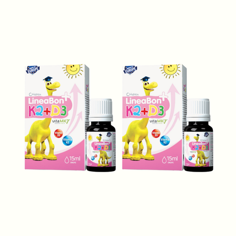 Combo 2 chai LineaBon K2+D3 nhỏ giọt (15ml)- Hỗ trợ phát triển chiều cao & xương