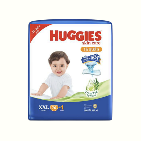 Tã Quần Huggies SkinCare Mega Jumbo XXL-76 (15-25 Kg)