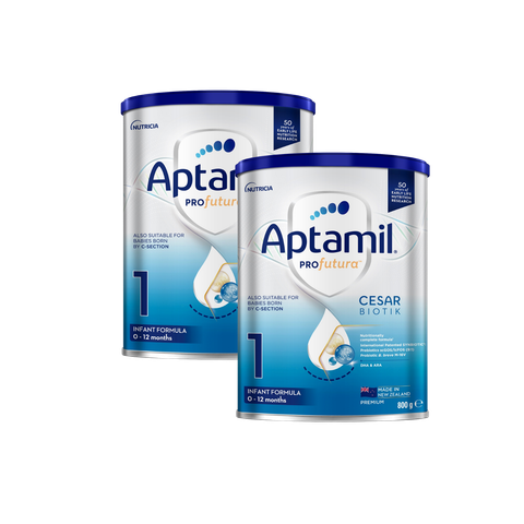 Combo 2 lon Sữa Aptamil New Zealand số 1 (800g) cho bé từ 0-12 tháng tuổi