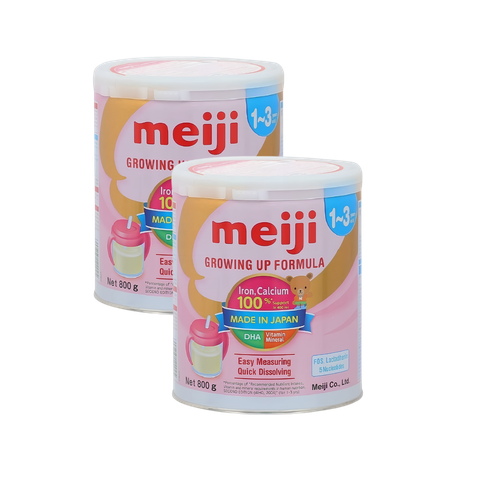 Combo 2 lon Sữa Meiji Nhập khẩu (1-3) - 800g cho bé từ 1-3 tuổi