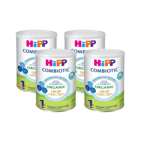 Combo 4 lon Sữa HiPP Organic Combiotic số 1 350g (0-6 tháng tuổi)