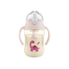 Bình Tritan bật nút hai tay cầm với phao 360 độ 250ml hồng FB0250NH (Fatzbaby)