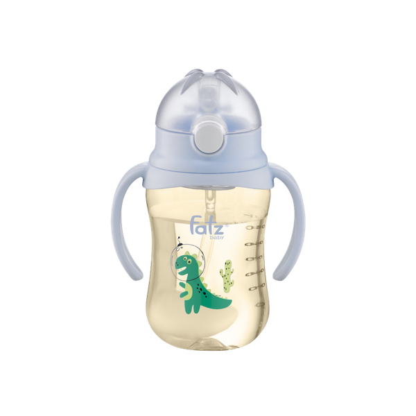 Bình Tritan bật nút hai tay cầm với phao 360 độ 250ml hồng FB0250NH (Fatzbaby)