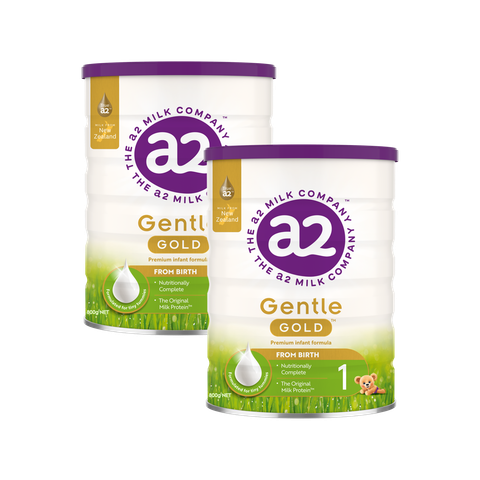 Combo 2 lon Sữa A2 Gentle Gold Premium số 1 (800g) cho bé từ 0 đến 6 tháng tuổi