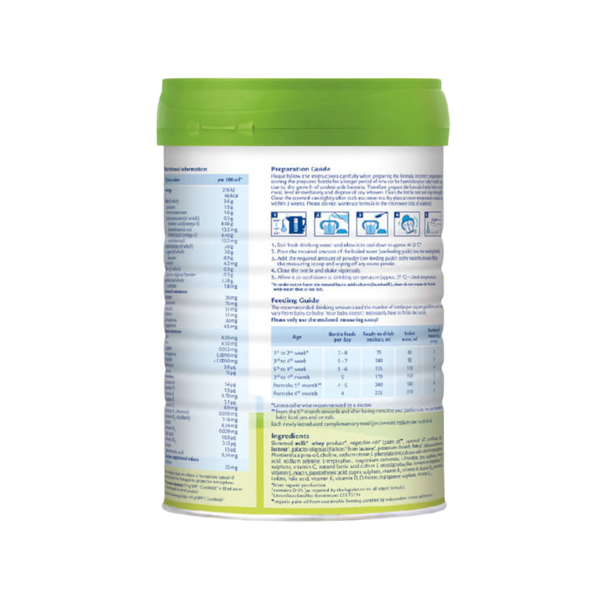 Sữa HiPP Organic Combiotic số 1 800g (0-6 tháng tuổi)