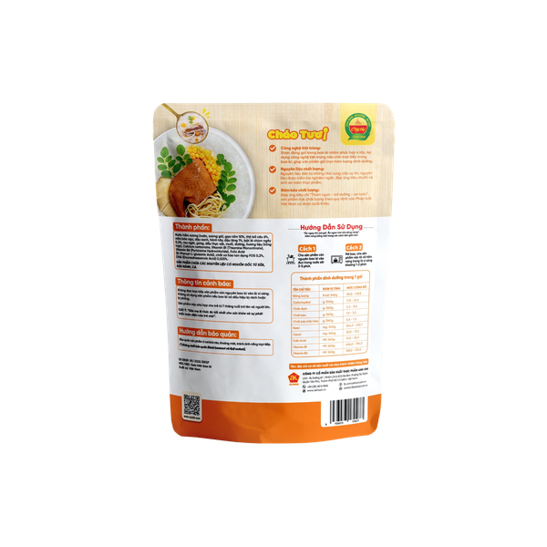 Cháo tươi bồ câu chùm ngây Cây Thị (240g)