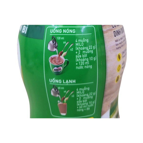 Bột thức uống lúa mạch Nestle Milo hũ 400g