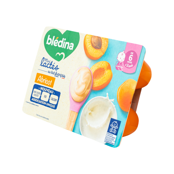 Sữa chua bledina mini Lactes vị mơ (mẫu mới ít đường)