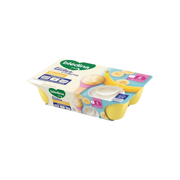 Sữa chua bledina mini Lactes vị chuối (mẫu mới ít đường)