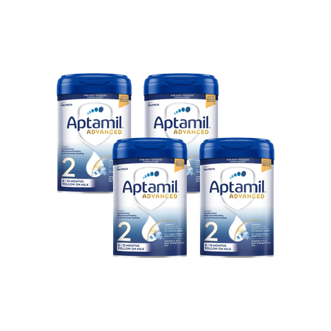 Combo 4 lon Sữa Aptamil Advanced Anh số 2 (800g) cho bé từ 6-12 tháng tuổi