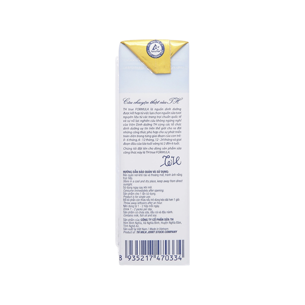 THÙNG Sữa pha sẵn TH true milk Formula 180 ml (6 lốc)