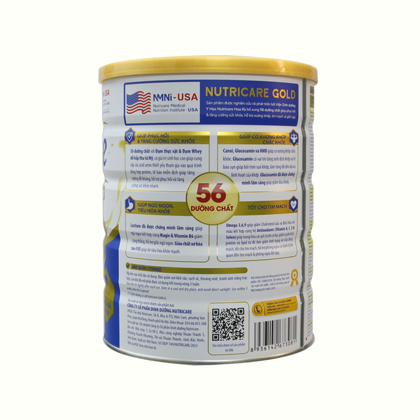 Sữa bột Nutricare Gold 850g