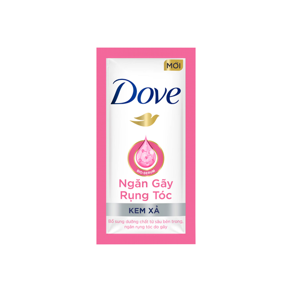 DOVE Kem xả ngăn gãy rụng tóc (dây 10 gói)