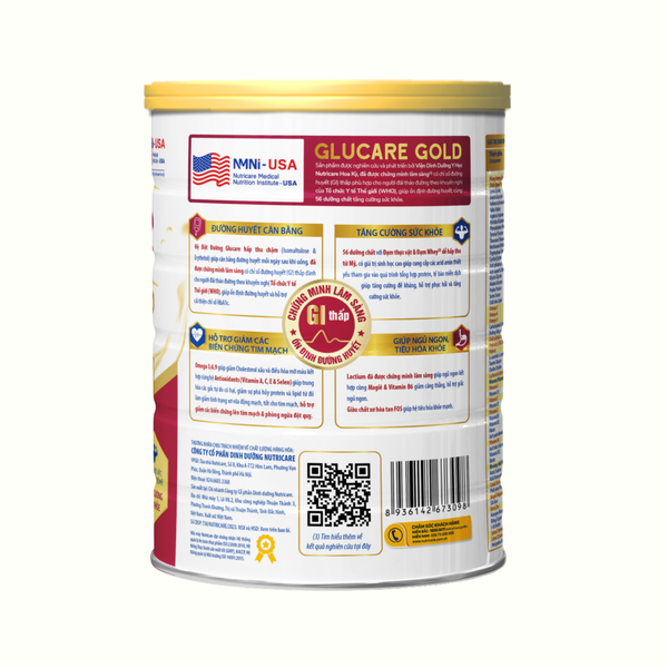 Sữa bột Nutricare GluGold 850g