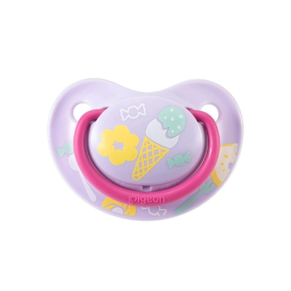 Ty ngậm Pigeon Funfriends kem tím 3-6m (size M)