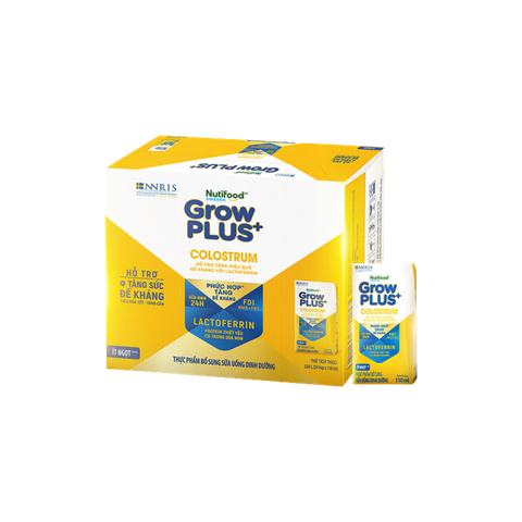 THÙNG 24 hộp Sữa BPS Nutifood GrowPLUS+ Colostrum Lactoferrin 110ml (combo trừ tự động)
