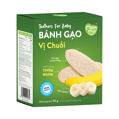 Bánh ăn dặm dẹt Mămmy vị chuối