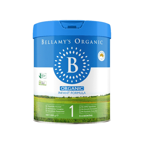 Sữa Bellamy’s Organic 8HMO số 1 (800g) cho bé từ 0-6 tháng tuổi