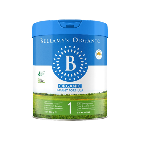 Sữa Bellamy’s Organic 8HMO số 1 (800g) cho bé từ 0-6 tháng tuổi