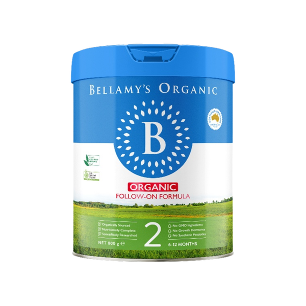 Sữa Bellamy’s Organic 8HMO số 2 (800g) cho bé từ 6-12 tháng tuổi