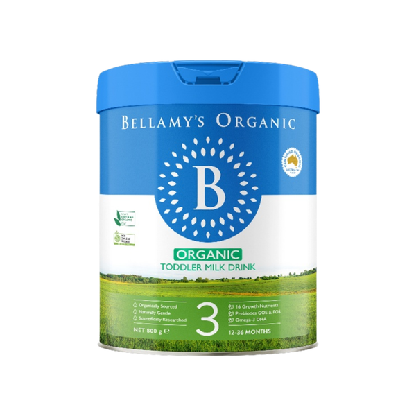 Sữa Bellamy’s Organic 8HMO số 3 (800g) cho bé từ 1-2 tuổi