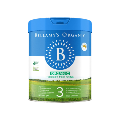 Sữa Bellamy’s Organic 8HMO số 3 (800g) cho bé từ 1-2 tuổi