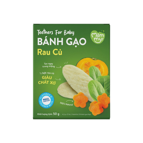 Bánh ăn dặm dẹt Mămmy vị rau củ